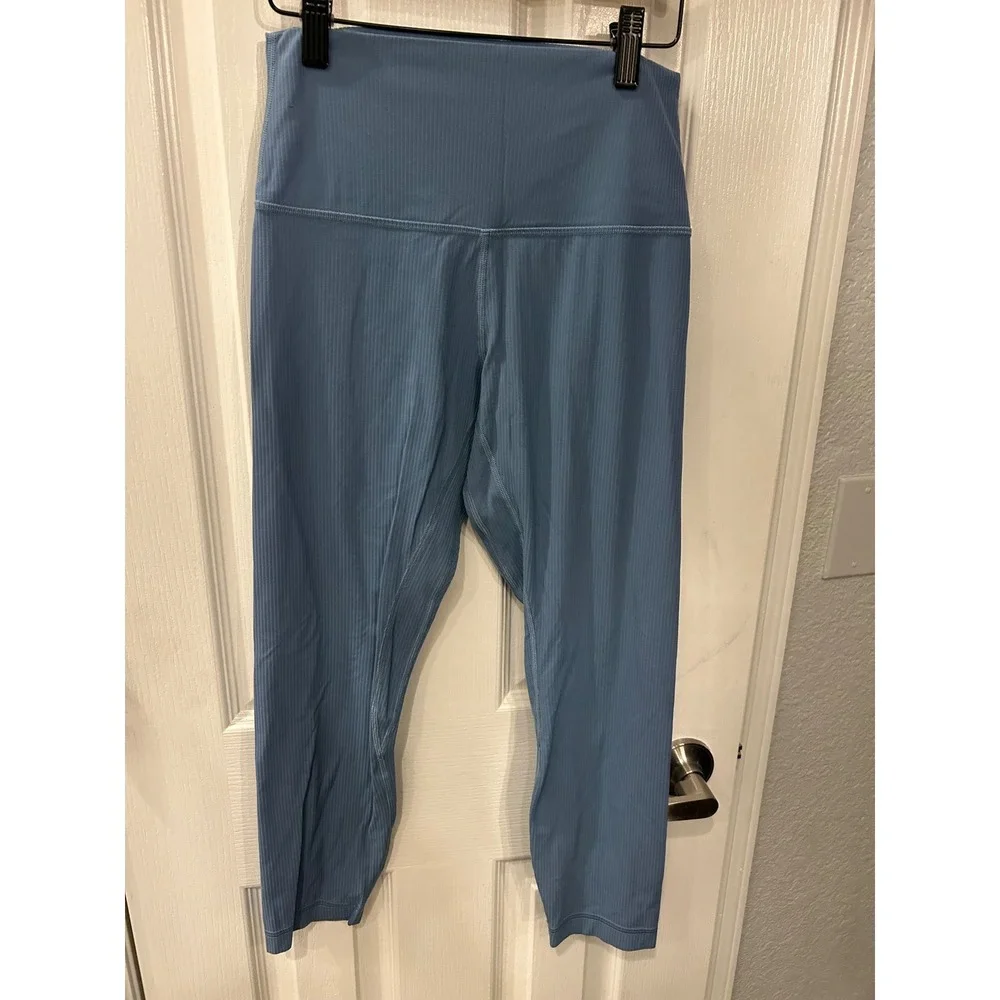 Lululemon‎ Align Ribbed Leggings Blue High Rise 25